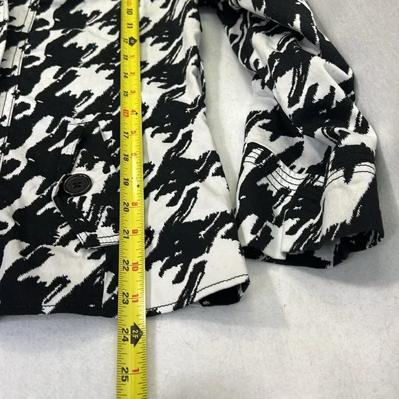 Appraisal Double Breasted Black/White Jacket Houndstooth- SZ: Large - Picture 4 of 7
